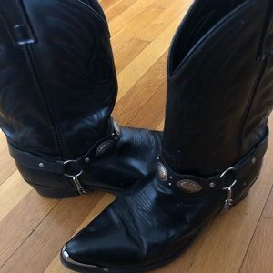 Black cowboy boots